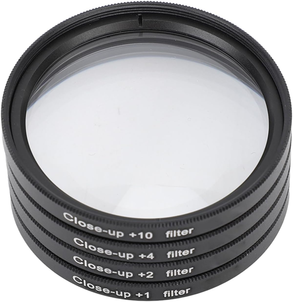 Yunir +1, +2, +4, +10 (62mm) Close Up Macro Lens Filter Kit with Lenses for Photography, Optical Glass Filters, Double