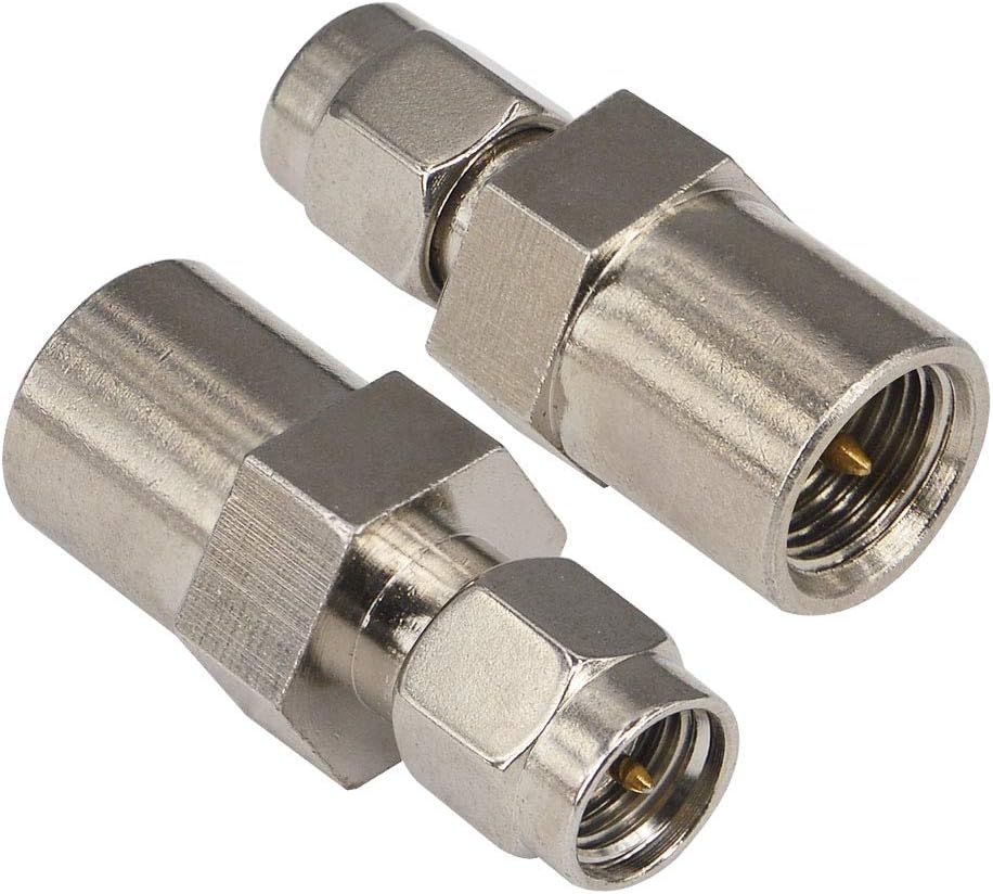 2-Pack 4G SMA Male to FME Male Coaxial Connector SMA to FME RF Coax Connector Antenna Adapter for Booster Antenna GPS