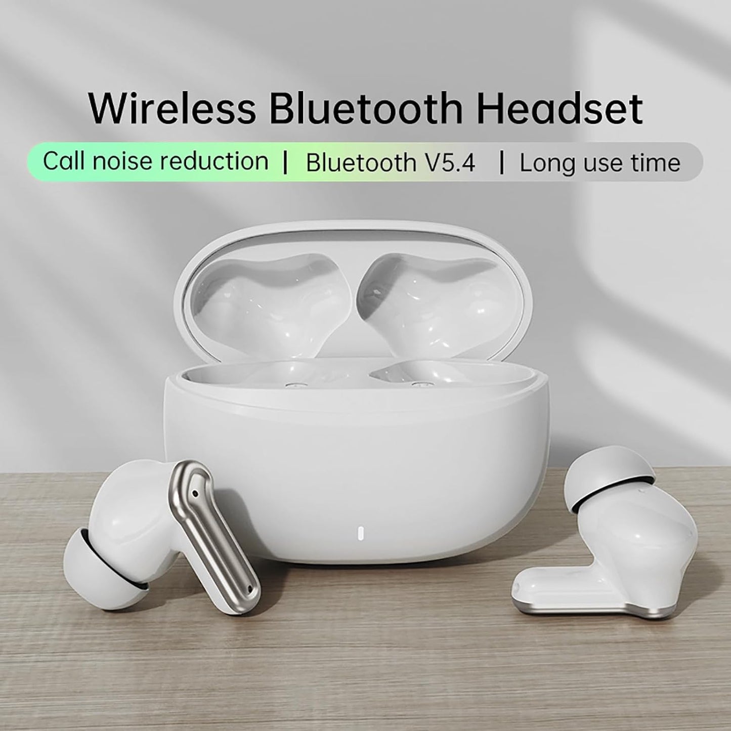 SRICH 30H IPX7 Wireless Bluetooth Earbuds, Playtime HiFi Stereo, Waterproof with Noise Cancelling Mic, Lightweight