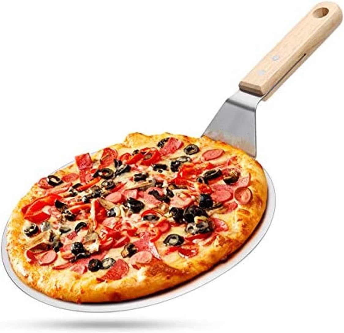 HeatGuard Pro Geras Pizza Oven for Grill - Grill Top Pizza Oven For Outdoor Camping - Pizza Stone, Pizza Peel Kit - Portable Backyard BBQ Pizzas Maker Charcoal, Pellet, Propane Gas Wood Attachment