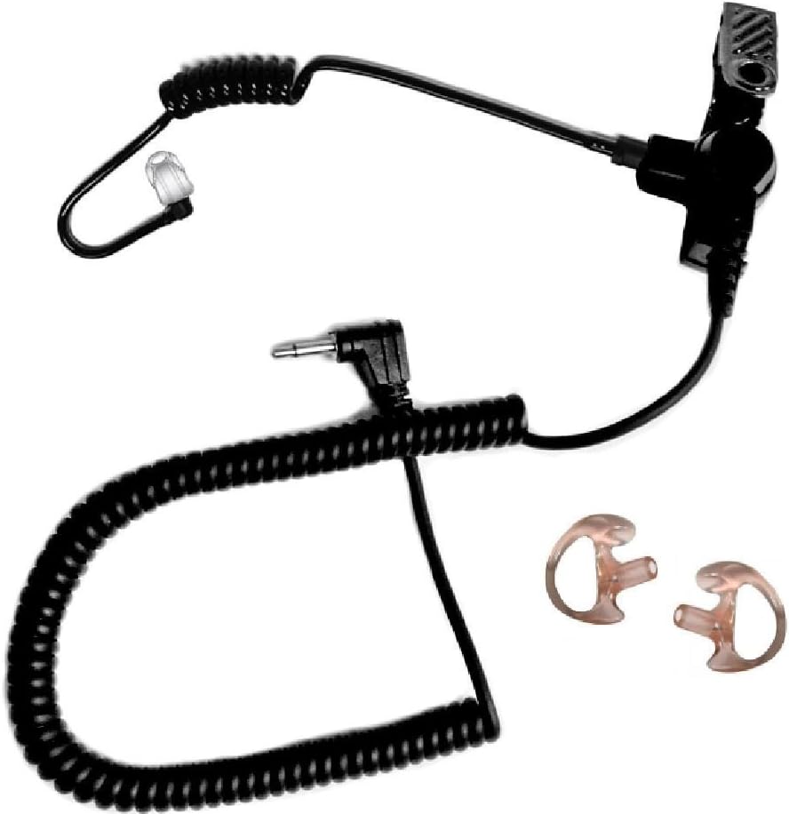 Earphone Connection EP1089SC 3.5mm Tactical Ear Gadgets Fox Listen Only Earpiece with Black Acoustic Tube
