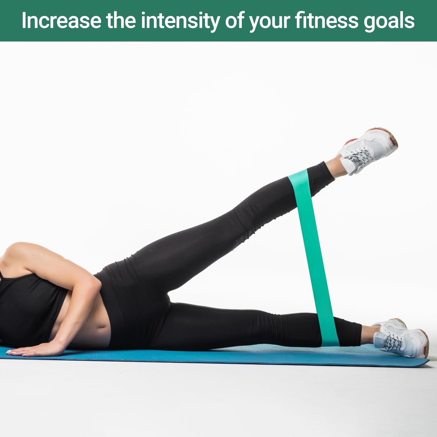 TechStone Resistance Bands Set β 5 Levels Loop Exercise Bands for Men & Women, Elastic Workout Bands for Home Gym, Training, Yoga & Fitness, Carry Bag Included (Blue)