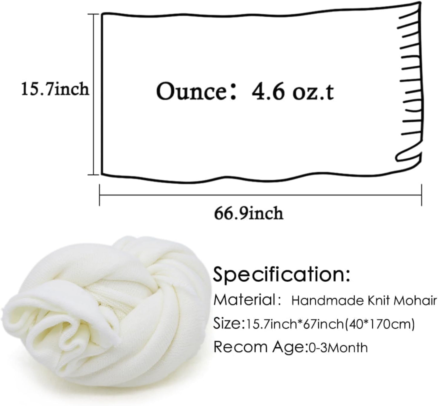 ForBaysy Newborn Photography Props Swaddle Newborn Wraps for Baby Boys Girls Infant Baby Photo Props Shoot Stretch