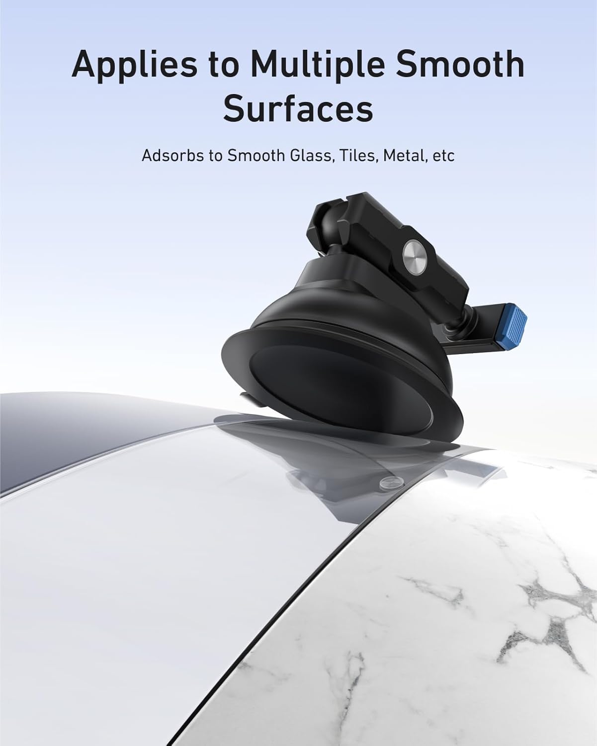 TELESIN 13 360 Suction Cup Car Mount for GoPro Strong Magnetic Base, Dual Ball Head Adjustable Arm, Easy Install Camera
