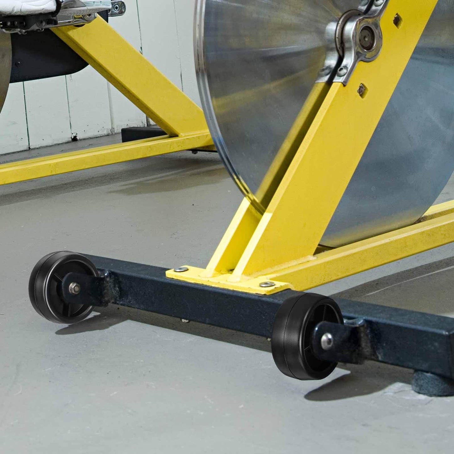 DECHOUS Heavy Duty Plastic Roller Wheel Replacement for Fitness Equipment Smooth Workout Plastic Casters for Treadmill Exercise Bike Home Gym