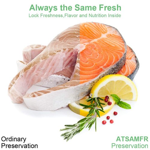 ATSAMFR 200 Count Gallon11x16Inch Vacuum Sealer Food Bags with BPA Free,Heavy Duty,Great for Vac Storage or Sous Vide Cooking
