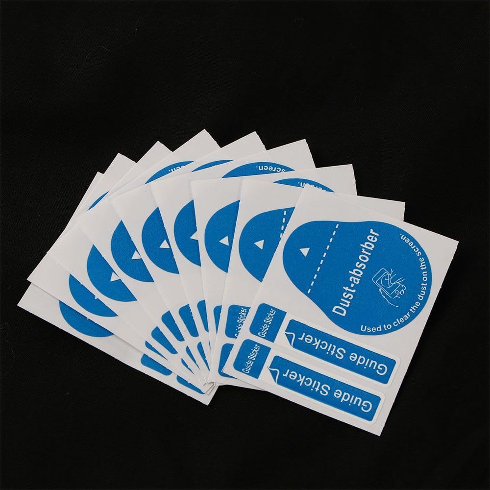 generic 50/100/200pcs Phone,2.05'' 1.73''(50pcs) Dust Removal Stickers Screen Cleaning Decals Dusting Stickers