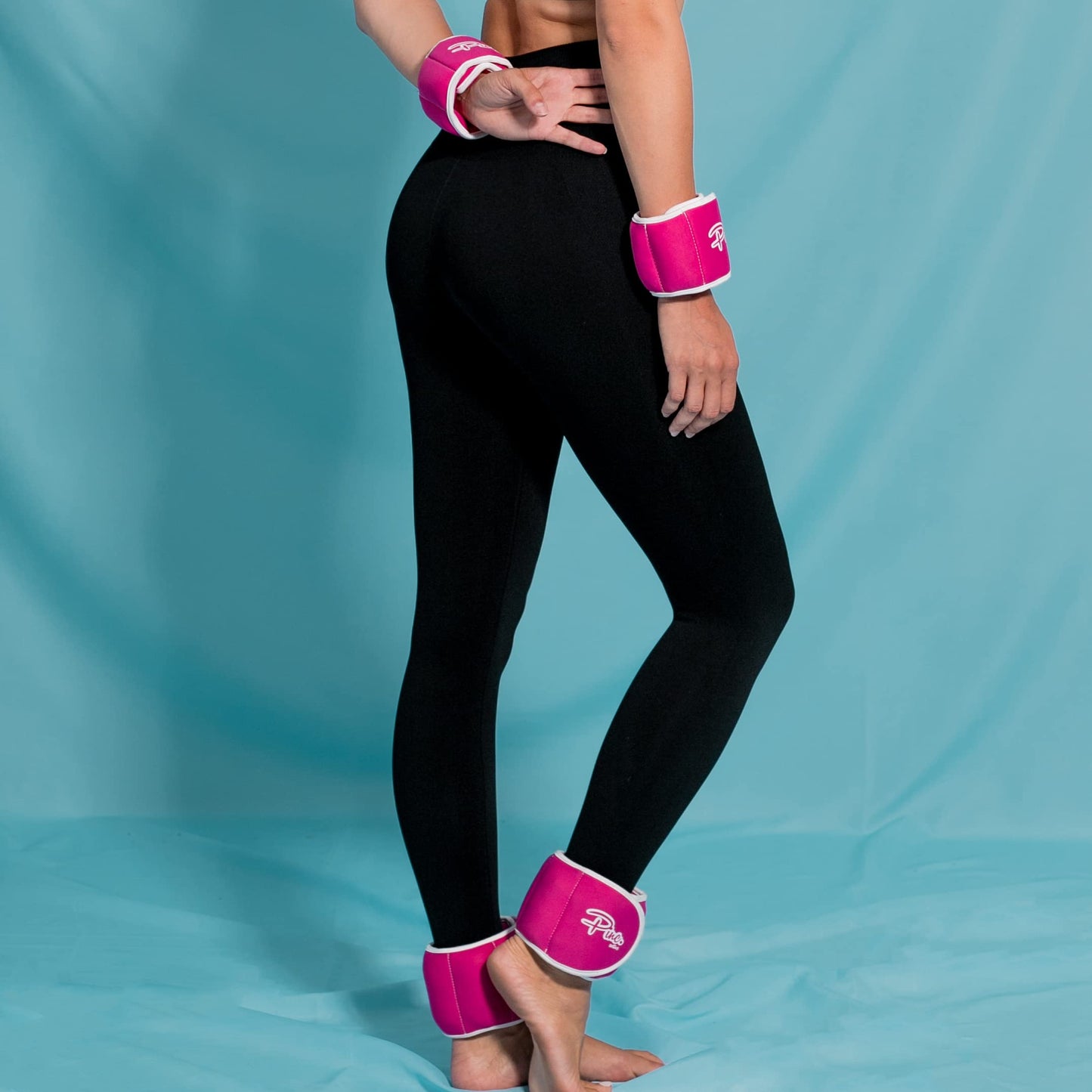 Ankle Weights Set (2 x 2lb Cuffs) - 4lbs in Total - for Women, Men and Kids – Used for Workouts at Home, Pilates, Yoga, Boxing, Dancing and Resistance Training
