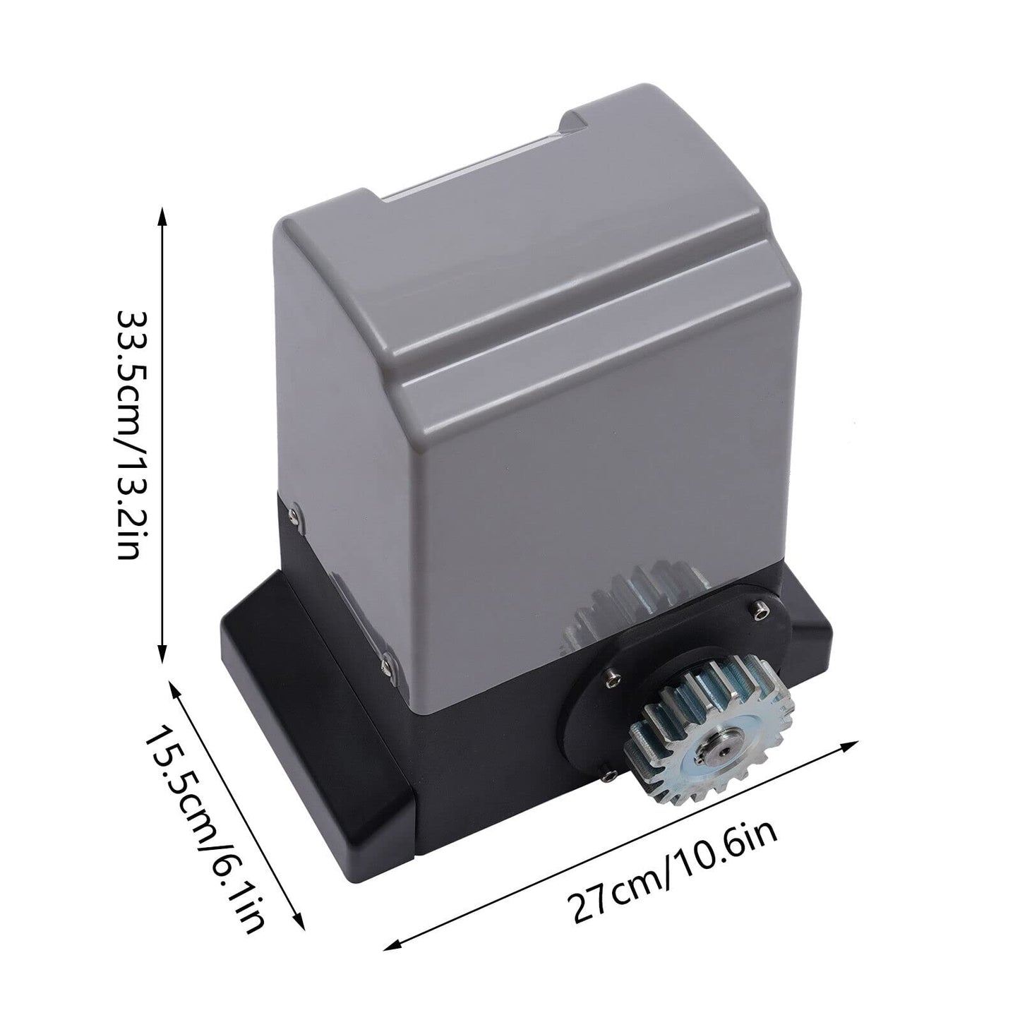 2700LBS Automatic Sliding Gate Opener kit, with 2 Remote Controls, 550W Electric Rolling Driveway Slide Gate Operator Hardware Security System Kit, Electric Rolling Driveway Slide Gate Motor (2700LBS)