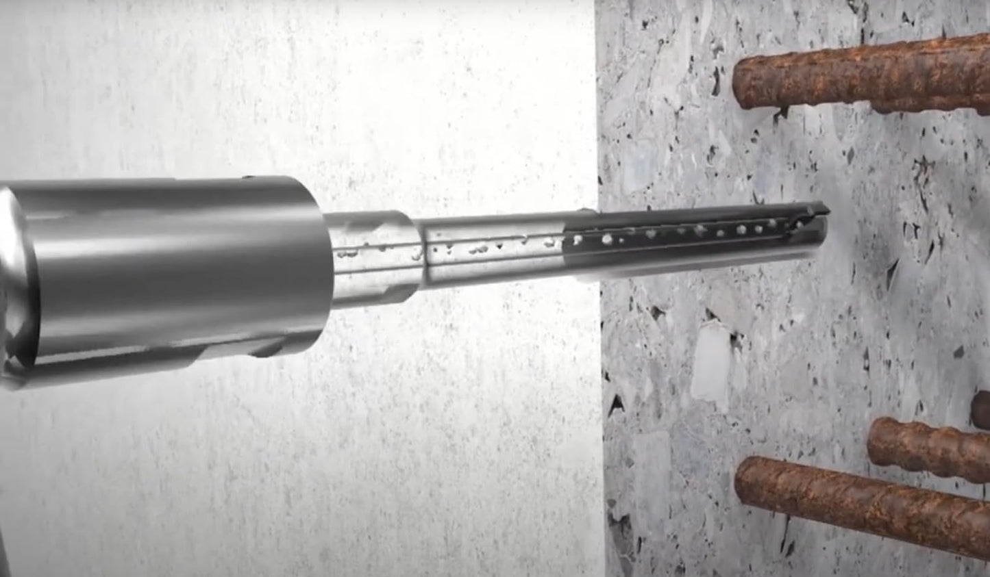 Drill America 1-3/8” X 47-1/4" SDS-Max Multicut Dust Extraction Drill Bit