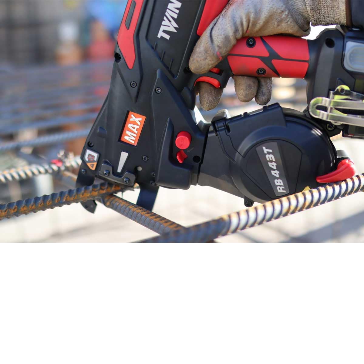 MAX RB443T TwinTier Rebar Tying Tool up to #7 x #7 with 19ga wire - replaces RB441T