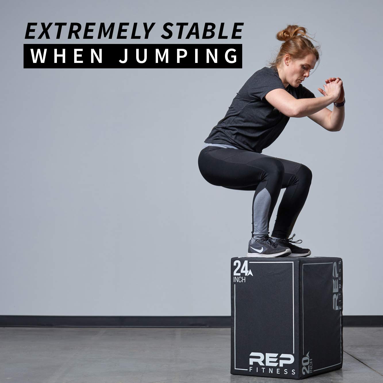REP Soft Plyo Box | 20 inch | 3-in-1 Foam Jump Box | Plyometric Training Platform | Home Gym Workout Equipment | Step Exercise Block | Non-Slip Jumping Mat | Adjustable Height