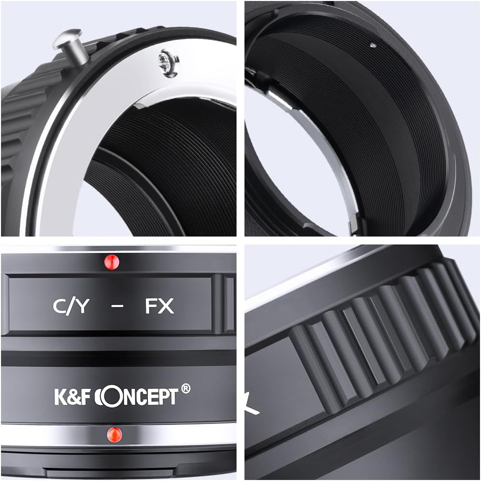 K&F CONCEPT X-Pro1 Lens Mount Adapter Compatible with Contax/Yashica (Also Know as c/y) Lens to Fujifilm Mirrorless