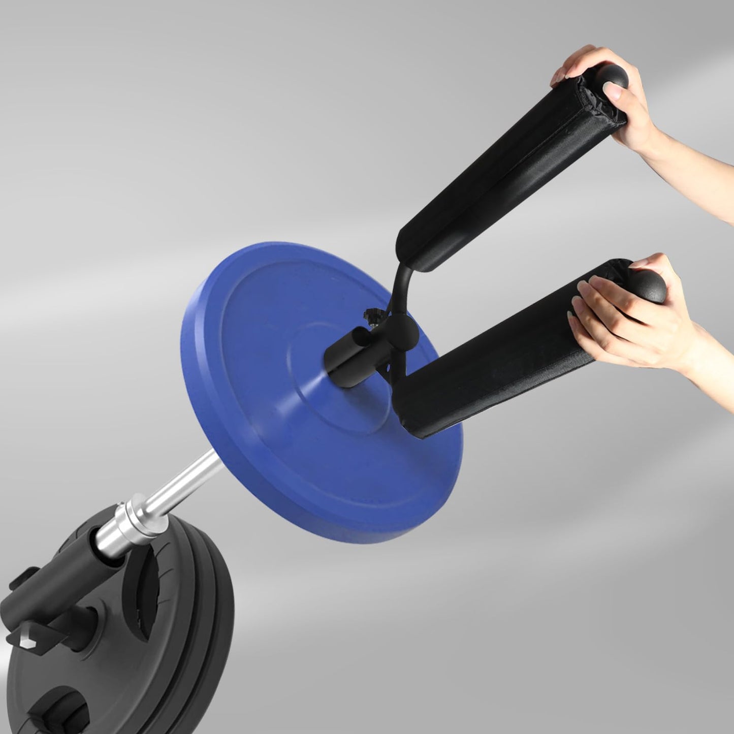 Viking Press Handle Landmine Attachment for 2-Inch Olympic Barbell – T-Bar Row Handle for Strength Training, Build Arms, Shoulders & Back, Home & Gym Equipment