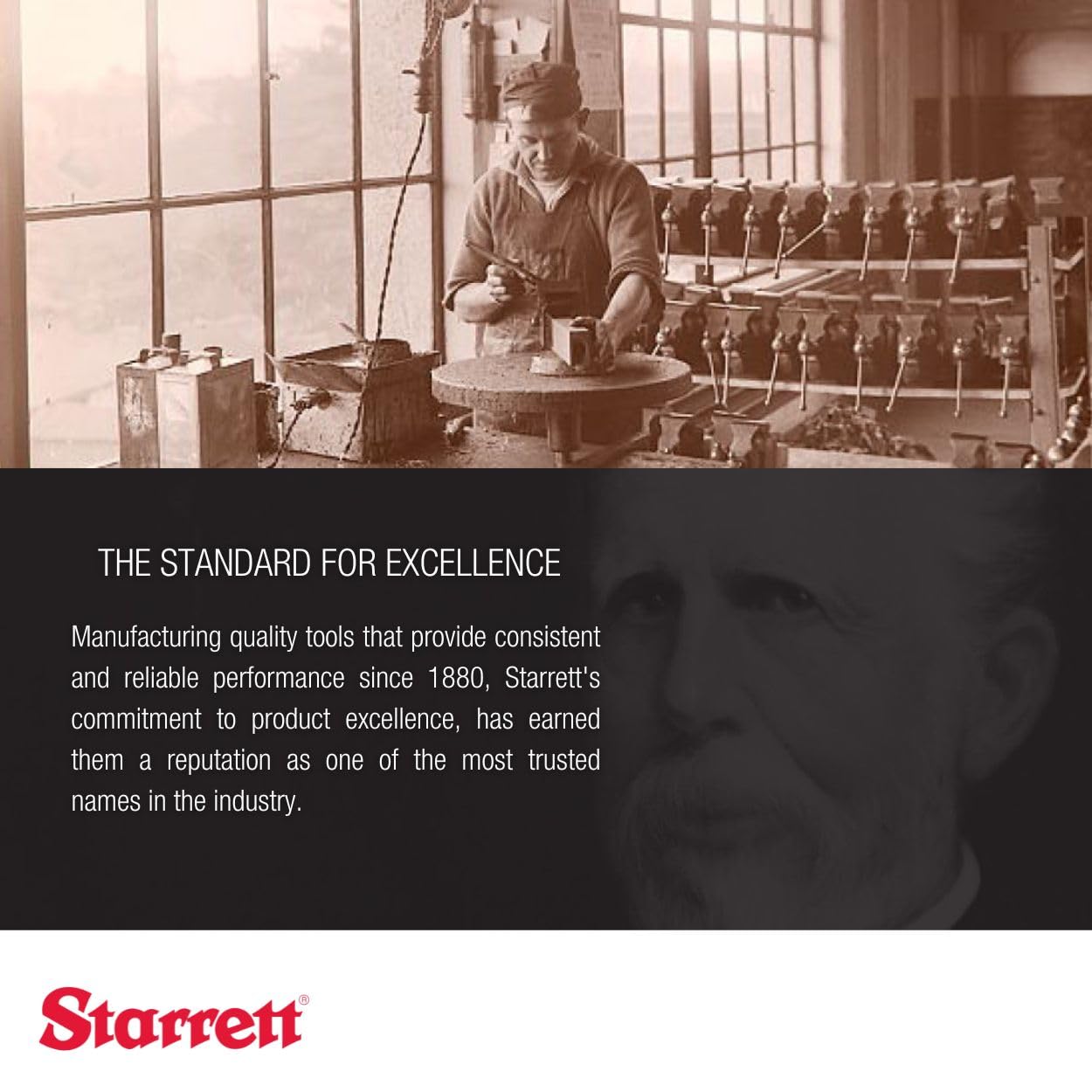 Starrett Combination Set with Square, Center and Reversible Protractor Head and Blade - 300mm Blade Length, Cast Iron Heads, Hardened Steel, 35 Graduation Type - 435M-300