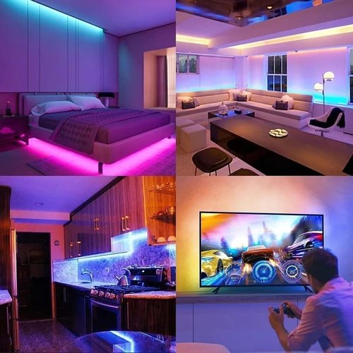 DAYBETTER LED Strip Lights - 130ft RGB Lighting for Bedroom & Desk | Remote Control & 24V Power Supply