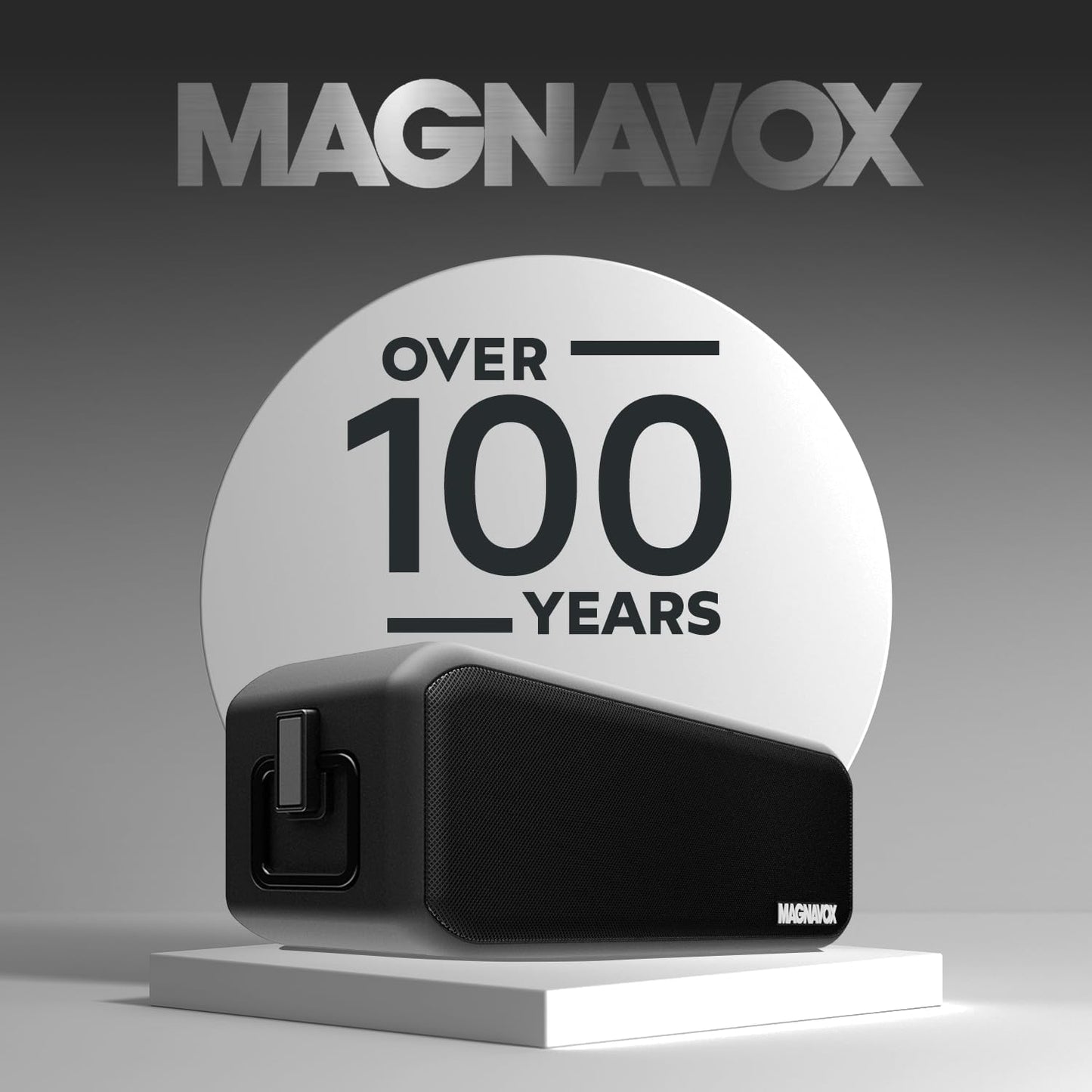 Magnavox MMA3929 360 Waterproof Portable Bluetooth Speaker with Sound in Black
