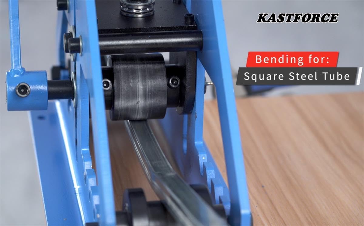 KASTFORCE KF5013 Tube Roller bender Pipe Rolling Machine With 6 Dies For Both Round And Square Tubes