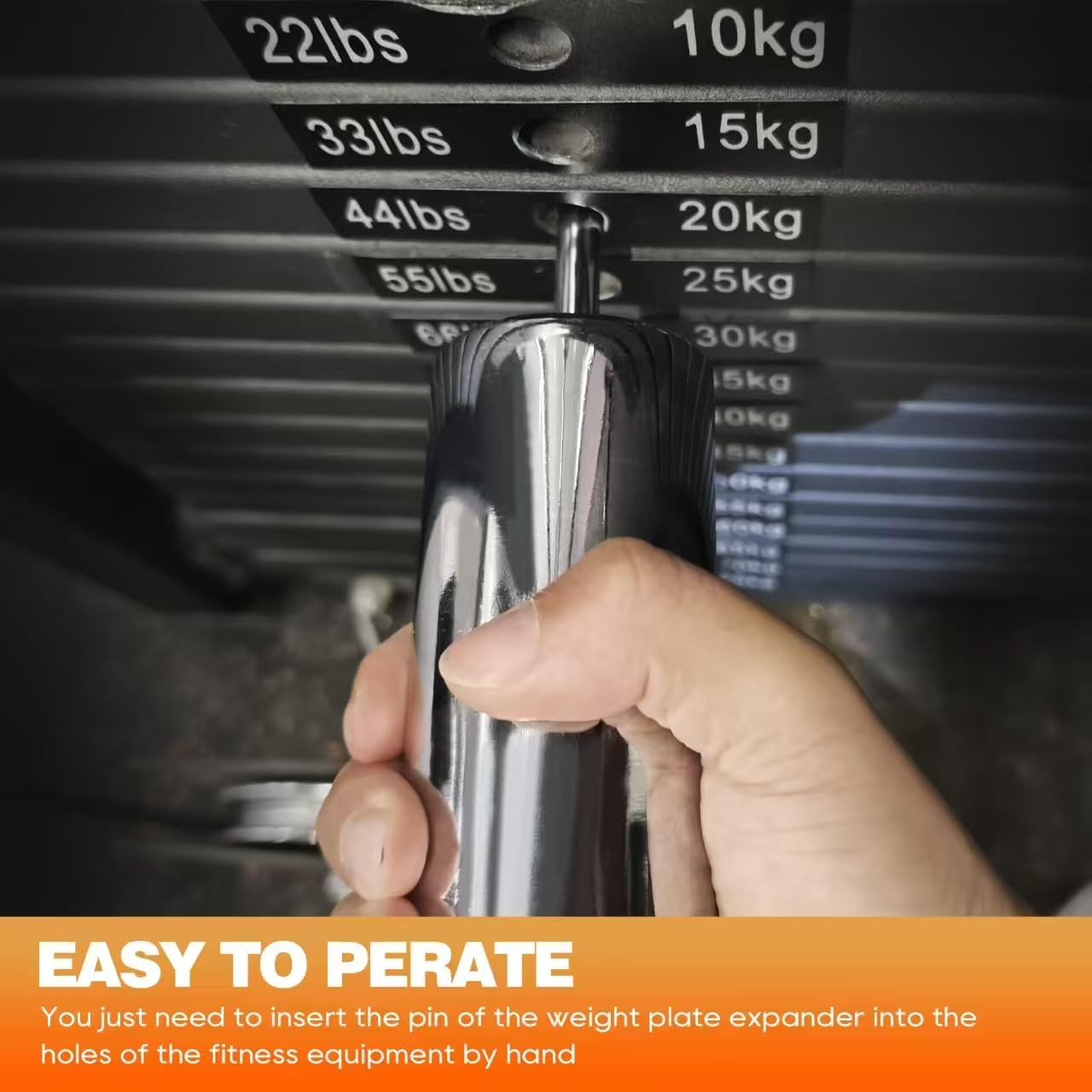 hzhdven Weight Stack Pin Extender for Gym Cable Machine & Home Gym, Allowing Additional Olympic Weight Plates, Made of Durable Steel for Secure and Long-Lasting Use, Ø 10 mm