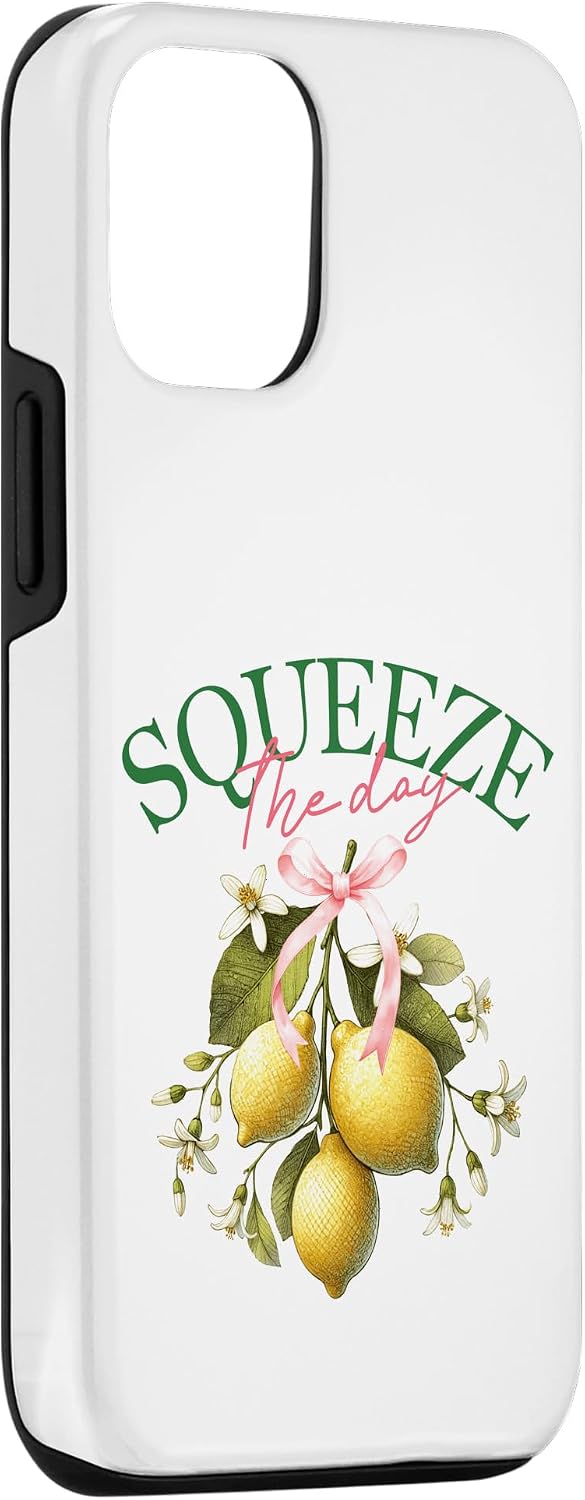 Botanical Brights 12/12 Squeeze The Day Lemon Botanical Vintage Citrus Fruit Art Case for iPhone Pro