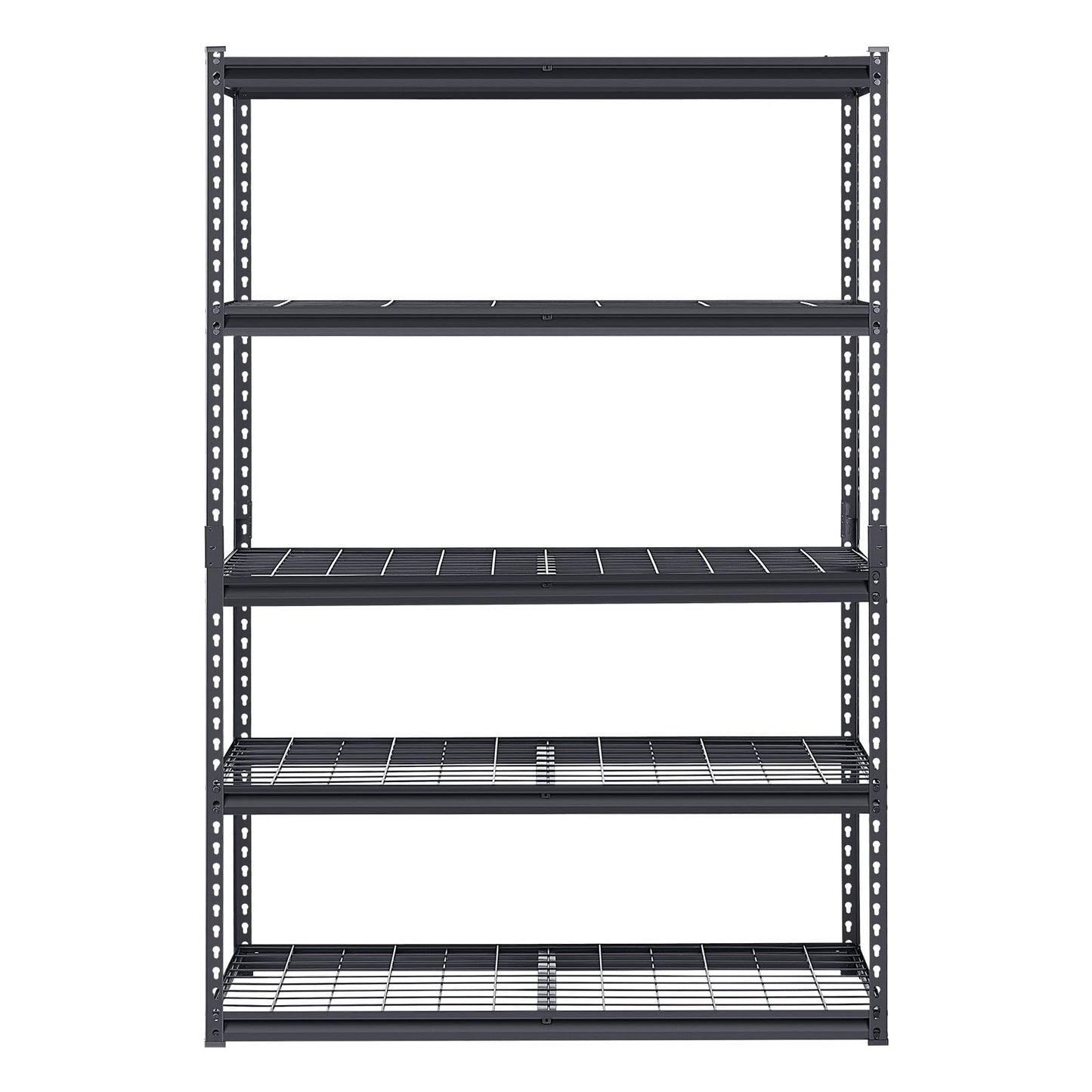 VEVOR Storage Shelves, 3000 lbs, 5 Tier Heavy Duty Garage Shelving, 20" D x 48" W x 72" H Adjustable Metal Shelves for Industrial Shelving Unit Utility Shelf, for Kitchen, Warehouse, Basement, Black