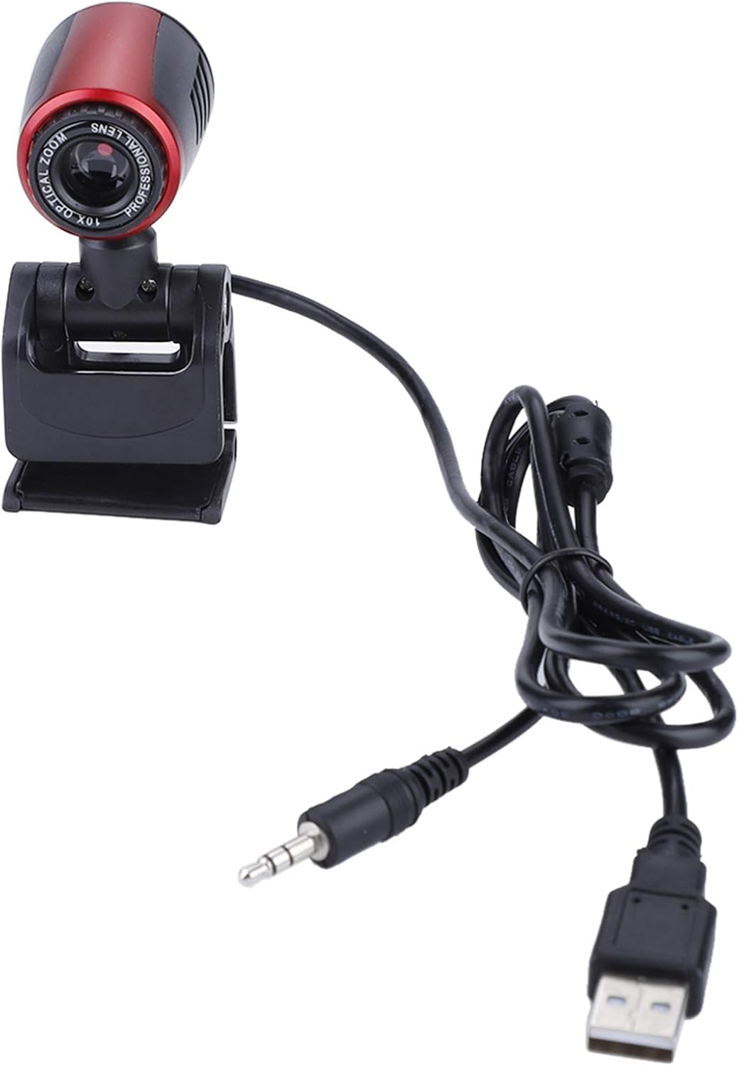 ASHATA 0.3MP 360 2000 32bit Webcam for Computer, Degree Web Camera Cam with Mic for PC Laptop for Skype/for MSN