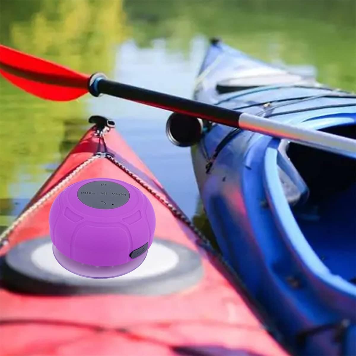 Annlend Mic,4hrs Bluetooth Shower Speaker Waterproof Wireless Mini Small Cute Portable Water Resistant Bathroom Speaker