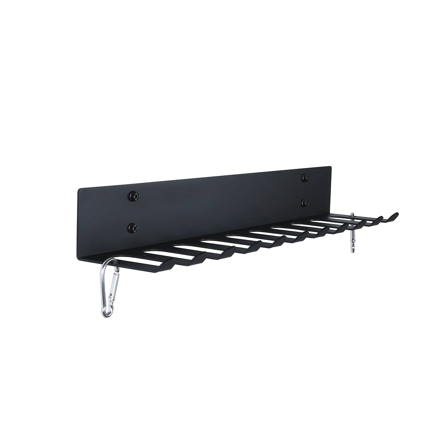 Topsair Gym Storage Rack Resistance Band Rack Wall Mount Barbell Rack Heavy Duty Home Gym Storage Rack for Gym Equipment, Exercise Bands, Lifting Belts and Jump Ropes, Gym Accessories (11 prongs)