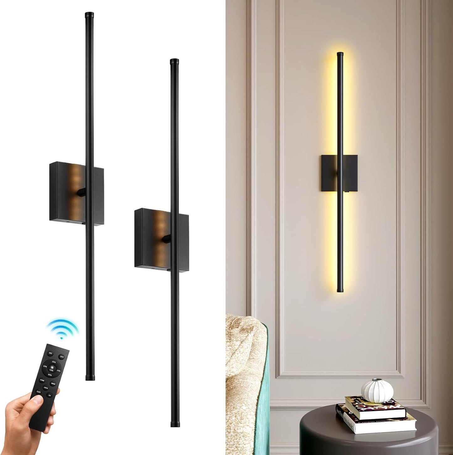 KNYELYNS Remote for Battery Operated Wall Sconce