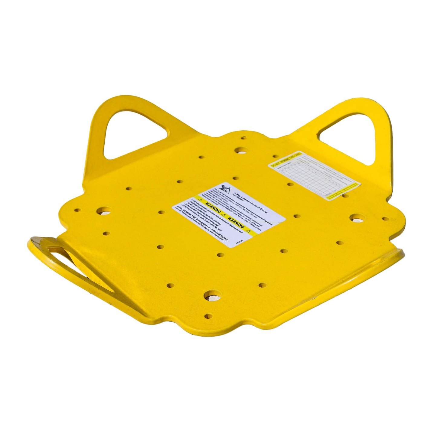 Tie Down 4-Way Roof Anchor | Anchor Plate for 1 Worker in Fall Arrest and 2 Workers in Fall Restraint | 4 Connection Points | Compatible with Metal, Wood, and Concrete