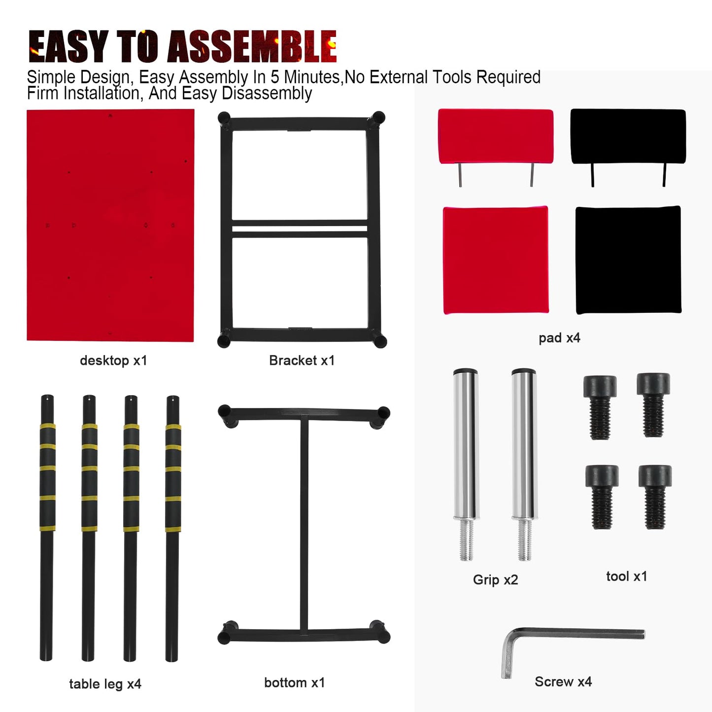 INNOLIFE Professional Arm Wrestling Battle Table, Arm Strength Training Equipment Competition Training Arm Wrestling Table for Use in Home Gym, Red