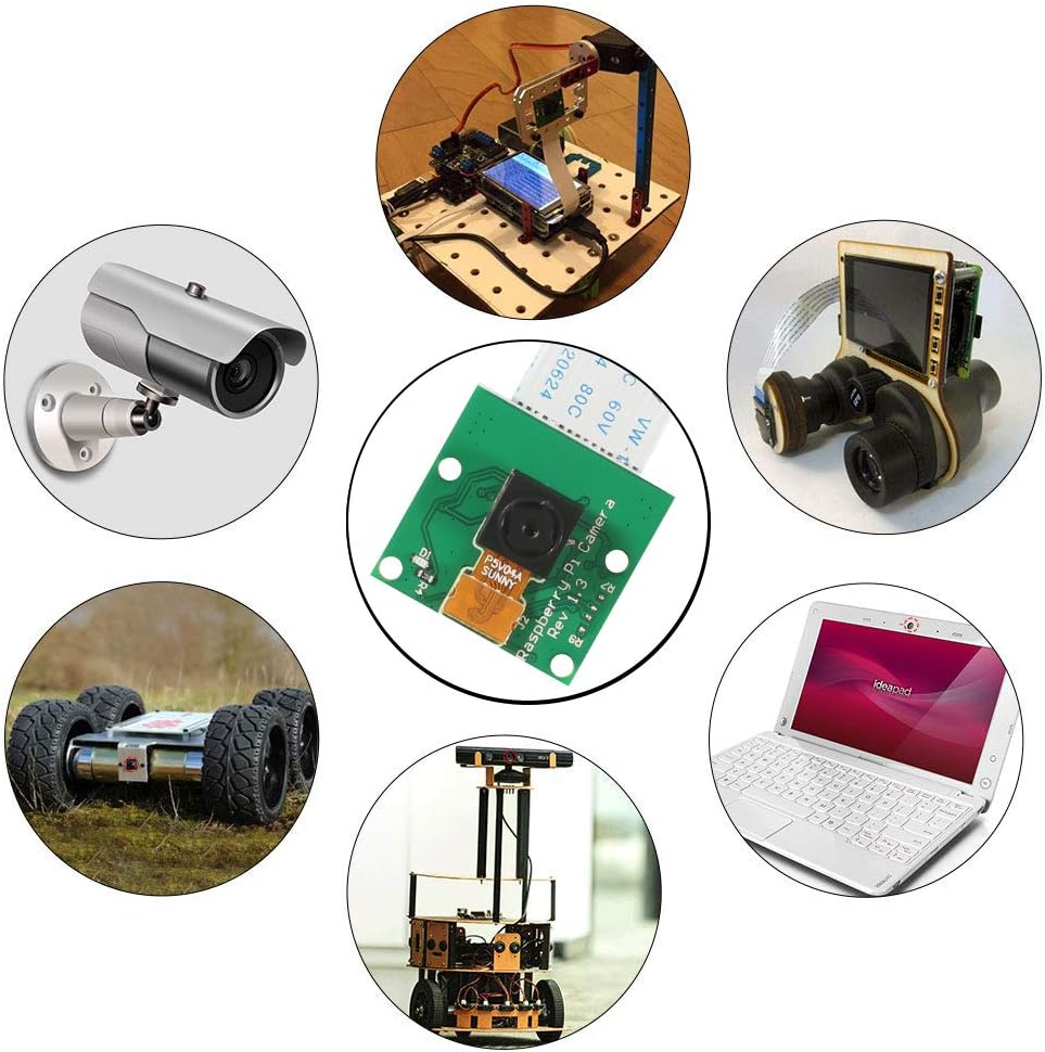 Aokin 5MP 1080P OV5647 A/B/B+/2/3/3B+/4 15cm for Raspberry Pi Camera Module, with Sensor Video Camera Module