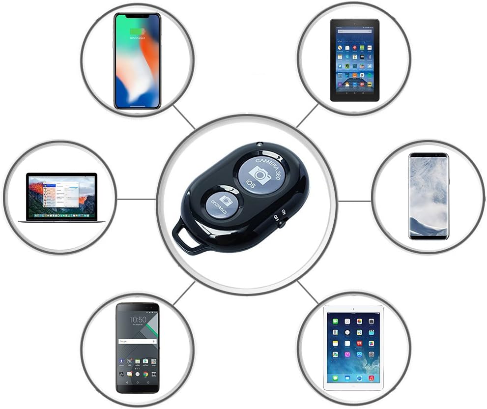 eCostConnection Acuvar Universal Tablet Tripod Mount + Universal Smartphone Mount + Wireless Remote for All Apple