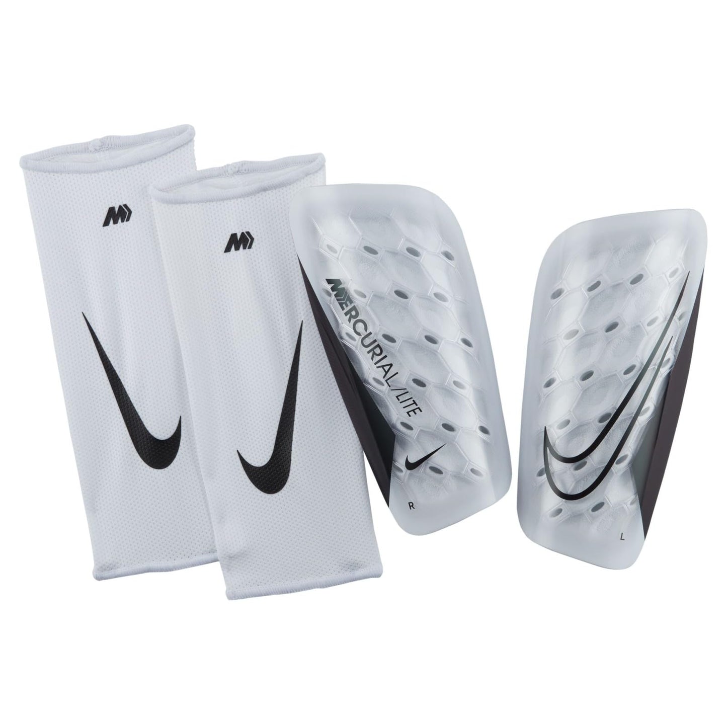 Nike Unisex Shinguard Mercurial Lite, White/White/Black, DN3611-100, M