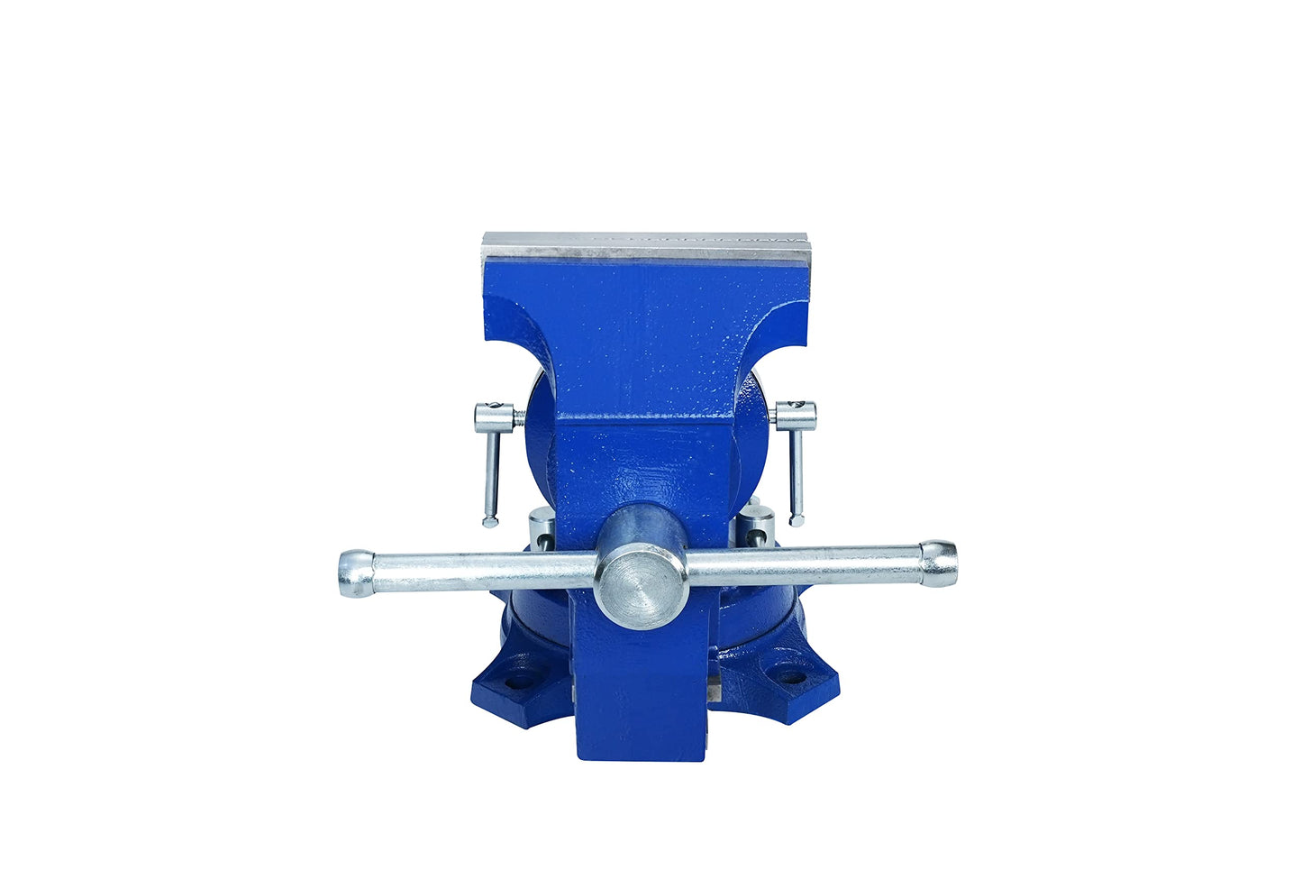 Rolin Vise 5 Inch Multi-Function Vises With Anvil Blue Bench Vise Heavy Duty Tools 360 Degree Swivel Base