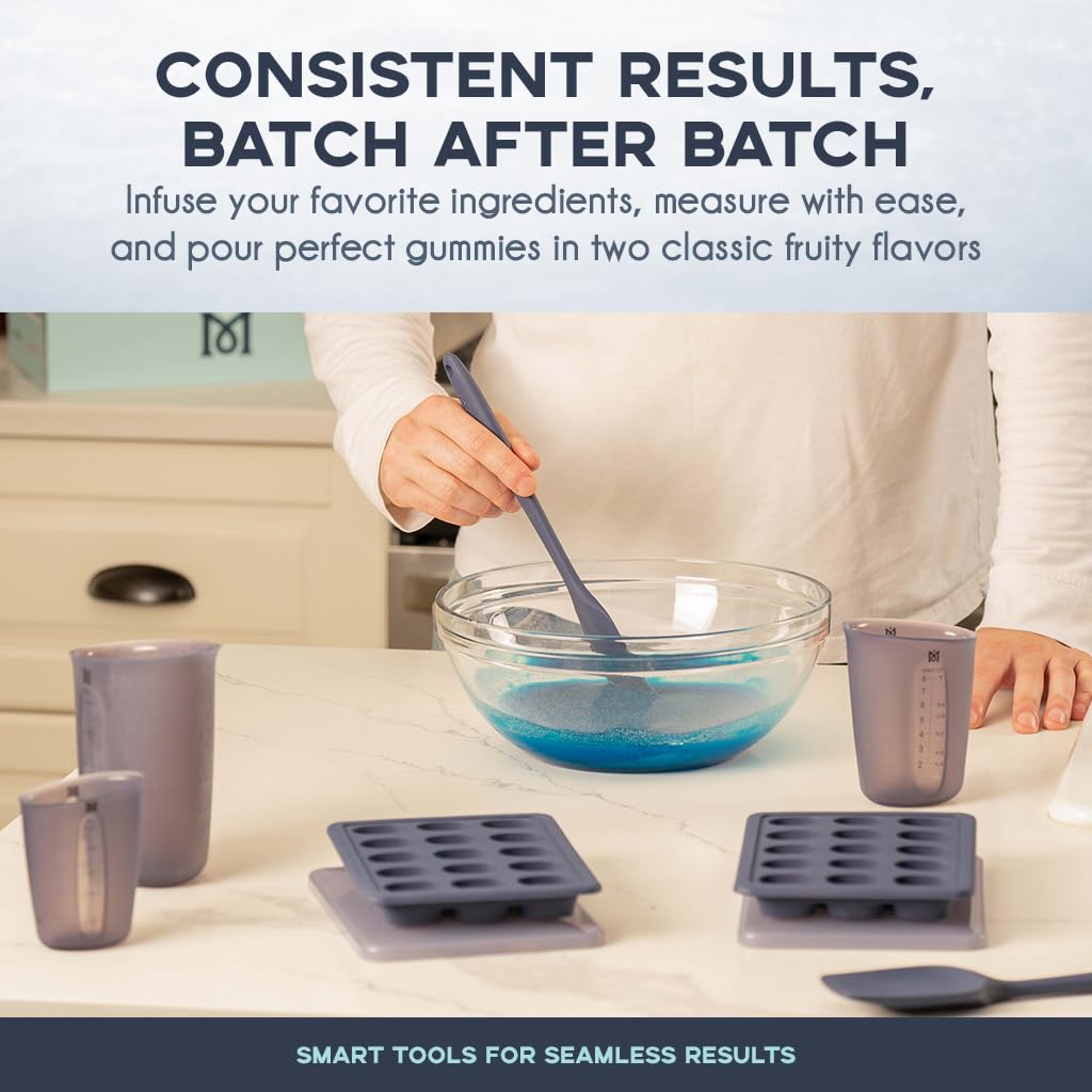 Magical Butter Complete Infusion & Gummy Kit – MB2E Machine, Blue Raspberry & Cherry Mix, DecarBox, 10 mL Molds, Spatulas & Cups