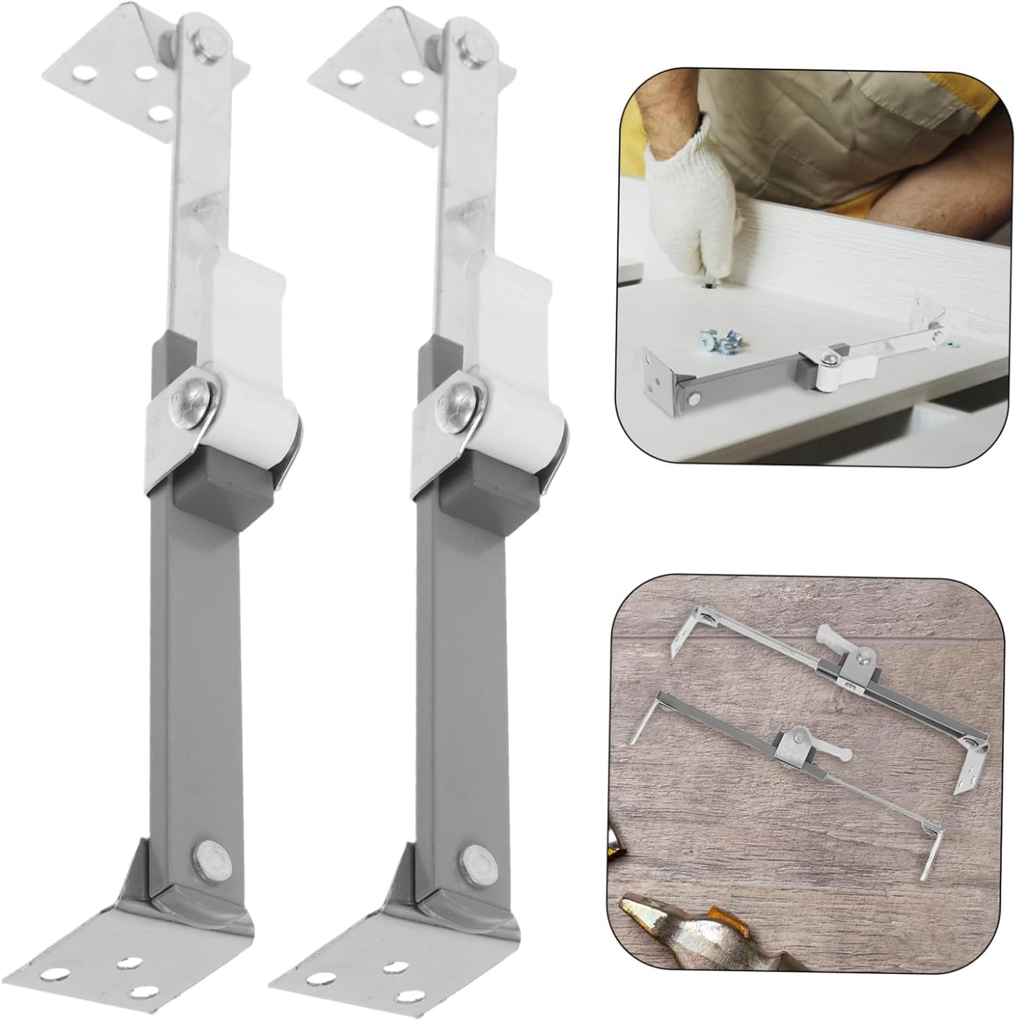 Angoily 2pcs Adjustable Tip Device for Flat Screen Tvs Bracket Easy Install Tv Stand Support for Home Use Fits Wall