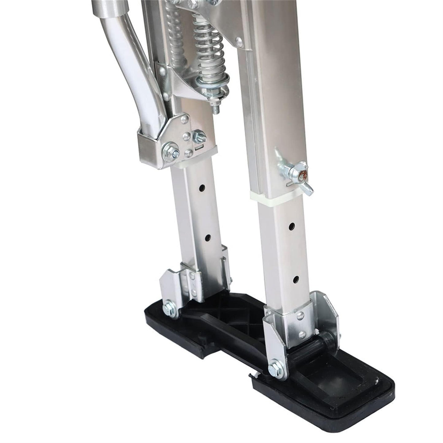 findmall 15-23 Inch Drywall Stilts Grade Adjustable Auminum Tool Stilt for Painting or Cleaning - Silver