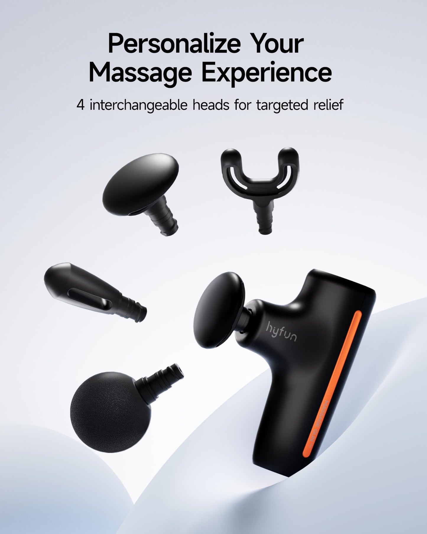 HYFUN H1 Super Mini Massage Gun, Compact Portable Deep Tissue Massage Gun, Pocket-Sized Sports Travel Massager, Percussion Muscle Massager Gun for Home, Gym, Office, Black