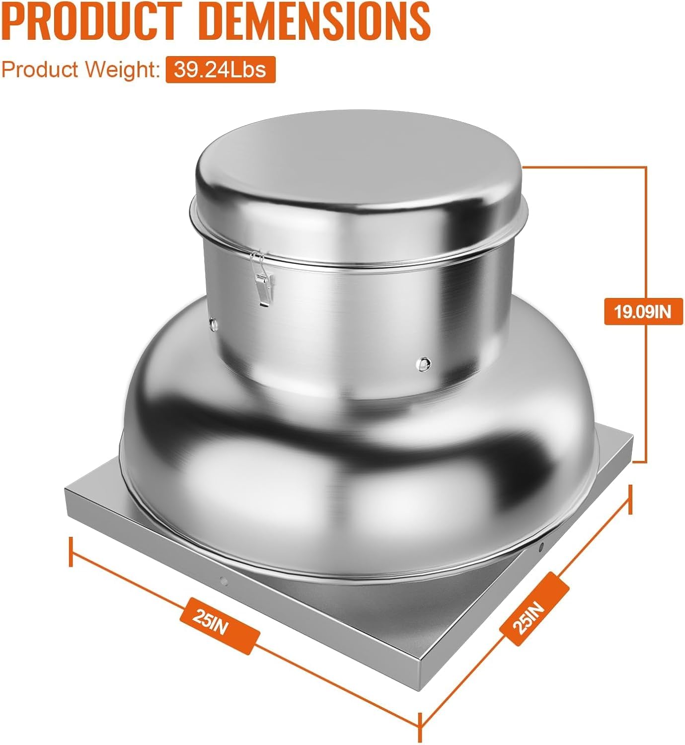 1400CFM Upblast Roof Exhaust Fan - Powerful, Quiet & Weather-Resistant Ventilation for Commercial Spaces
