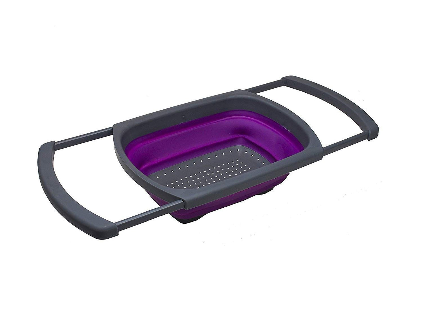 Purple Collapsible Silicone Kitchen Colander/Strainer