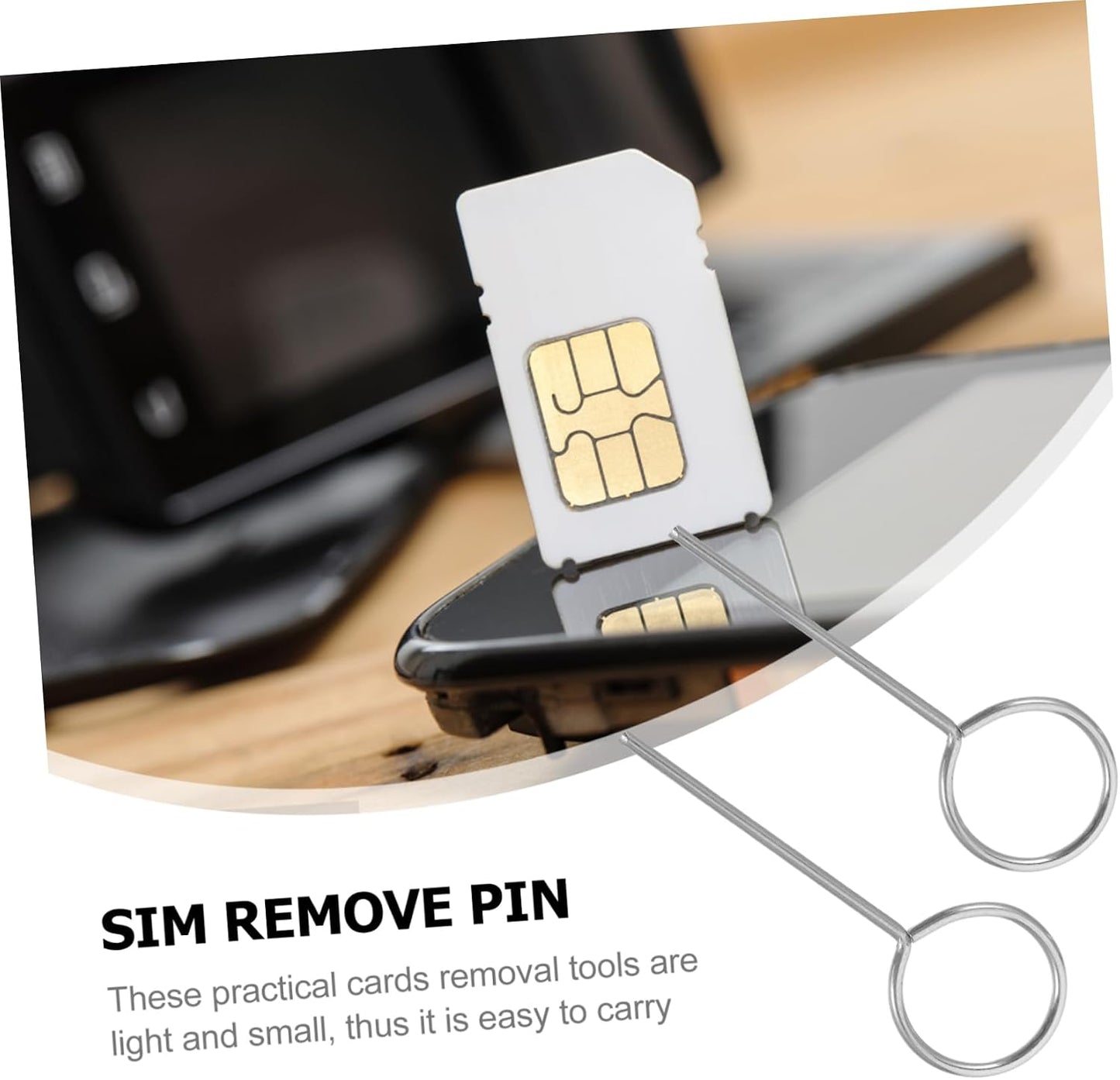 500pcs jojofuny Sim Card Tray Remover Tool Eject Pin for Smartphones Convenient and Sim Removal Tool Compatibility