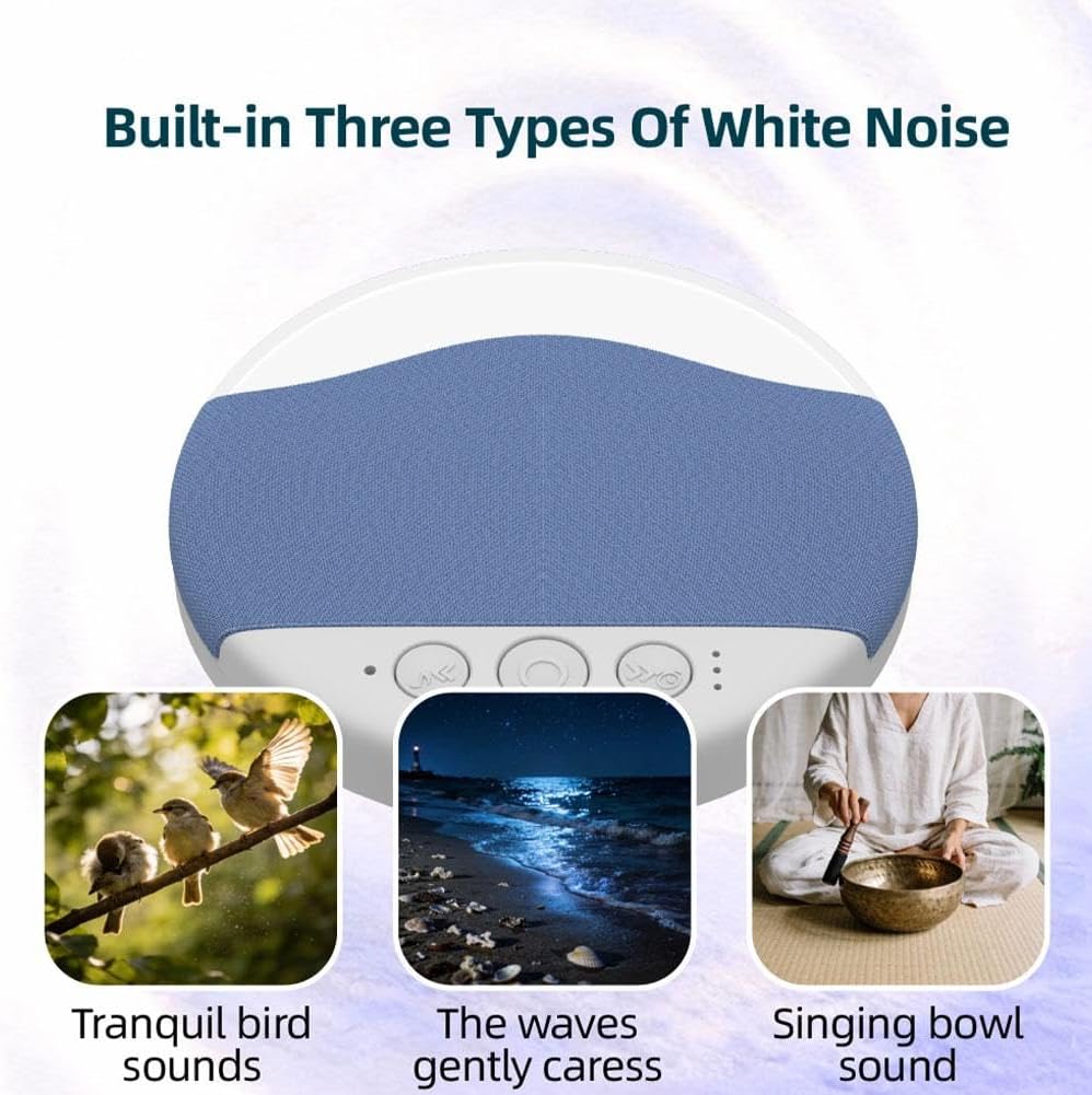 Generic 2026 3 New Sleep Pillow Speaker, Bluetooth Pillow Speaker with Types White Noise Timer WirelessSleep Aid