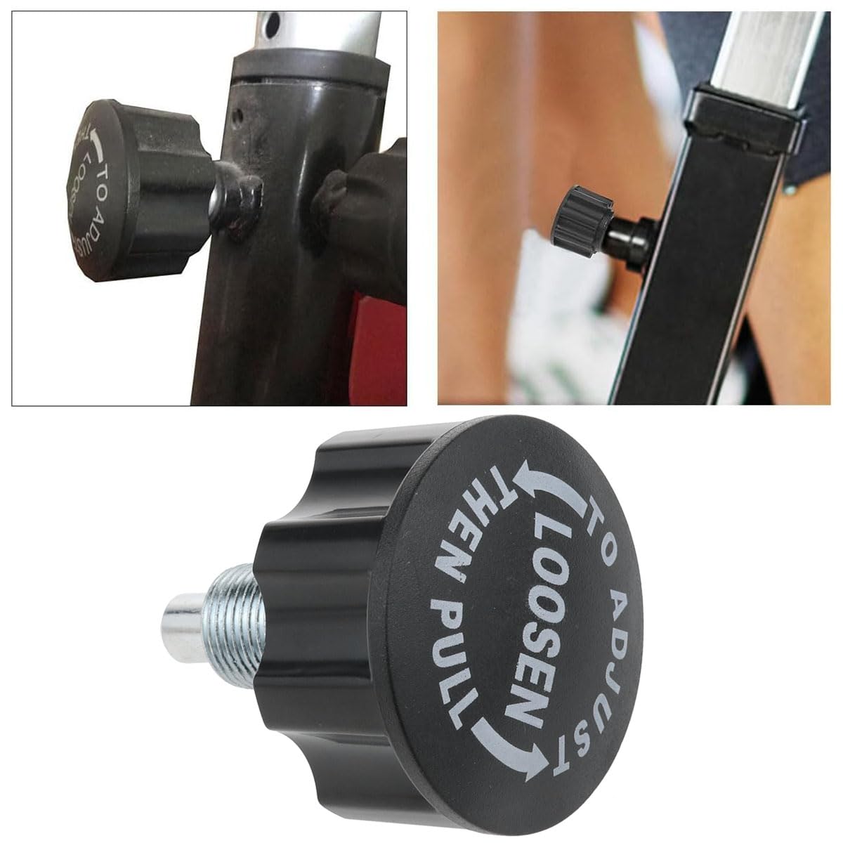 AYLIFU M18 Pop Pull Pin Knob Adjustment Fitness Pop Pull Pin Knob for Fitness Equipment Bicycle Equipment Black 2PCS