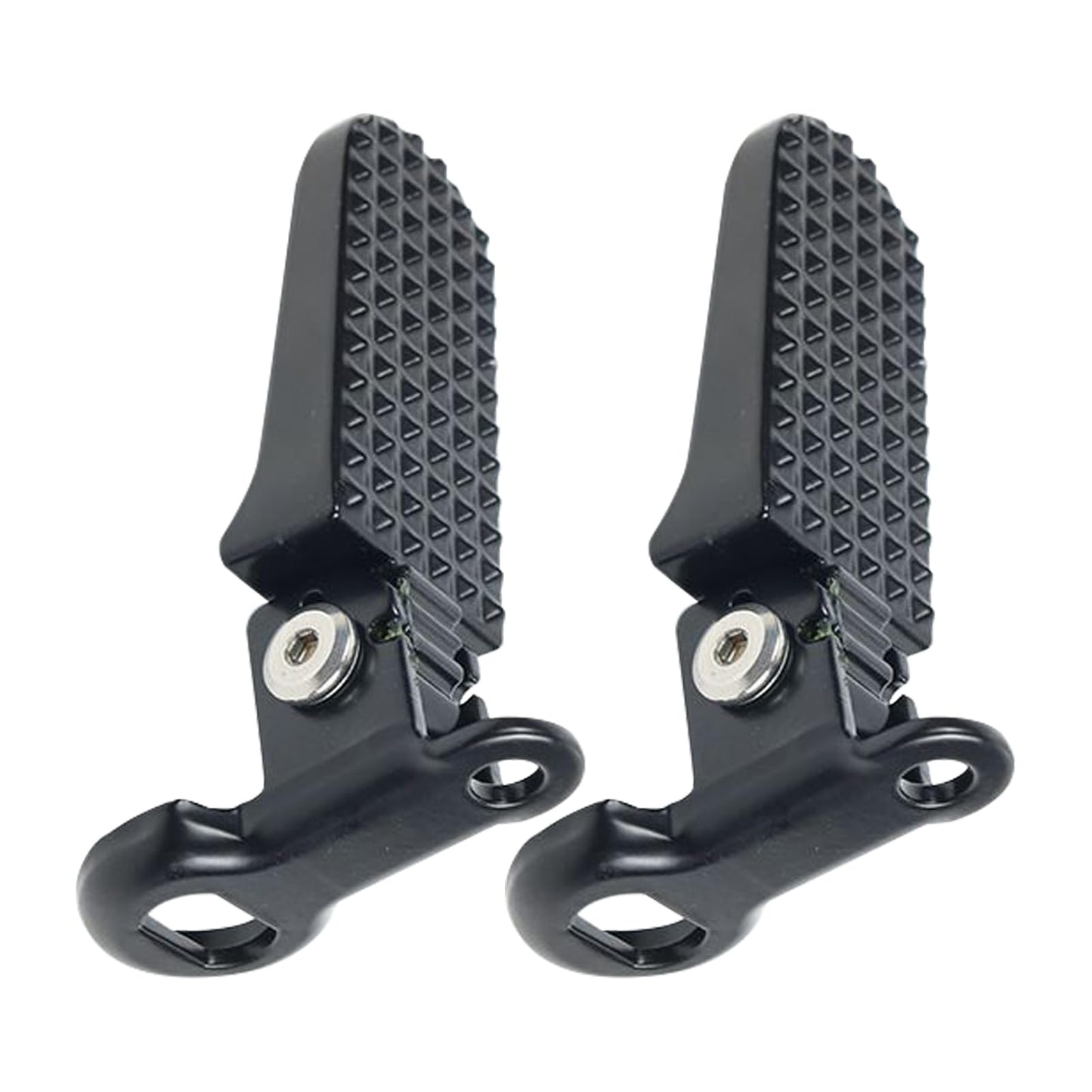 1 Pair Mini Bike Foot Pegs,Bike Rear Pedals Aluminium Alloy Non Slip Bicycle Pegs Quick Release Foot Plates Pedals for Mountain Cycle and Folding Bicycle(Color:Black)