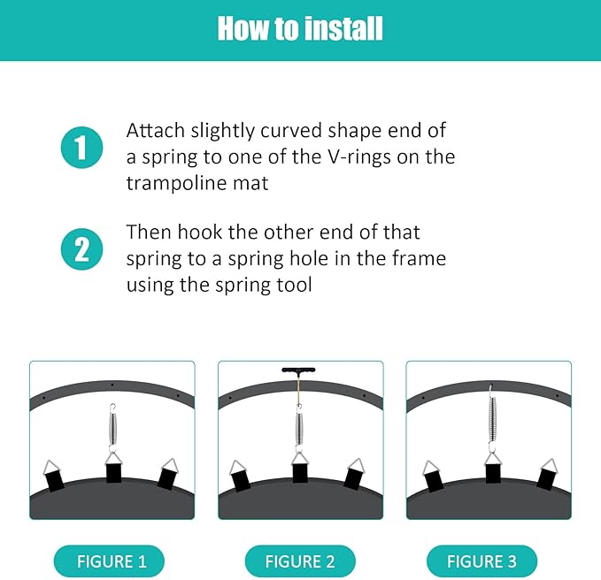 Heavy Duty Trampoline Springs 5.5inch for Trampolines, Stainless Steel Trampolin Replacement Springs 12pcs