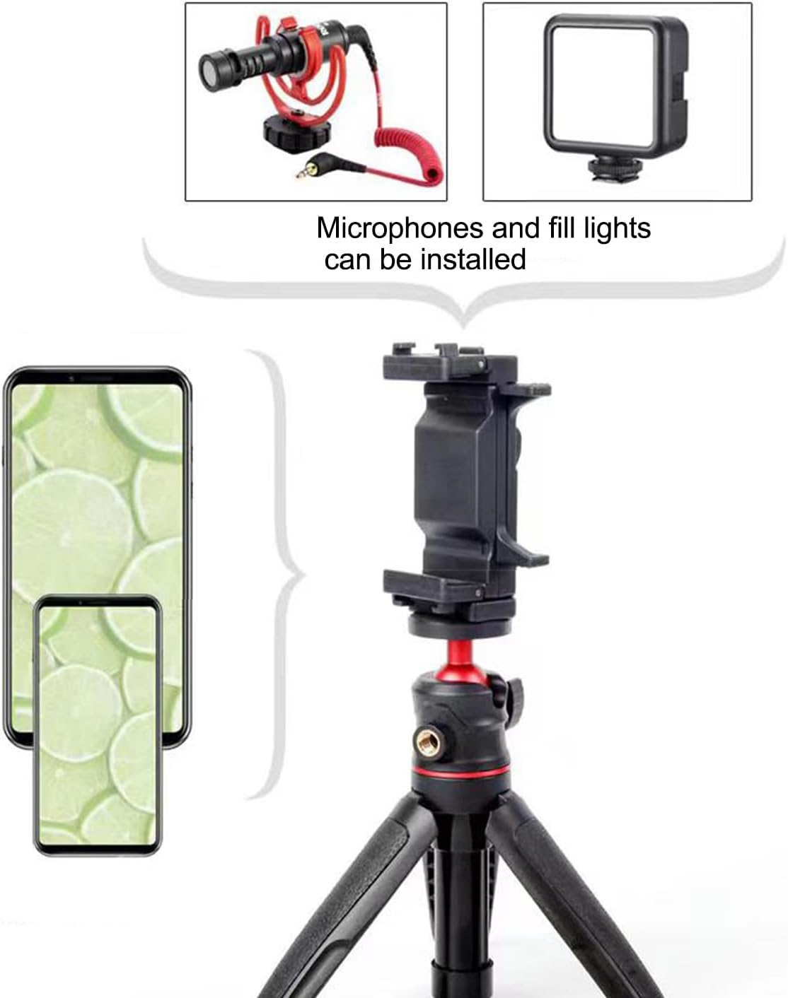 Anntery Sony,Canon,Nikon,Fujifilm,Panasonic,Black-A028 Camera Tripod Flexible for Mini Desktop Table Tripod Extendable