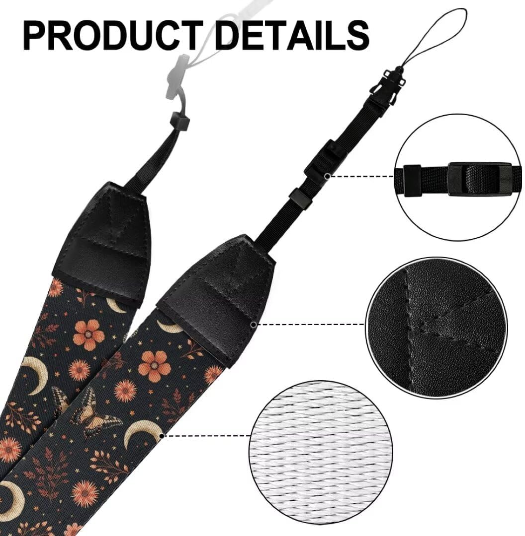 Coldinair Universal Soft Padded Camera Strap - Adjustable Neck & Shoulder for DSLR & Binoculars