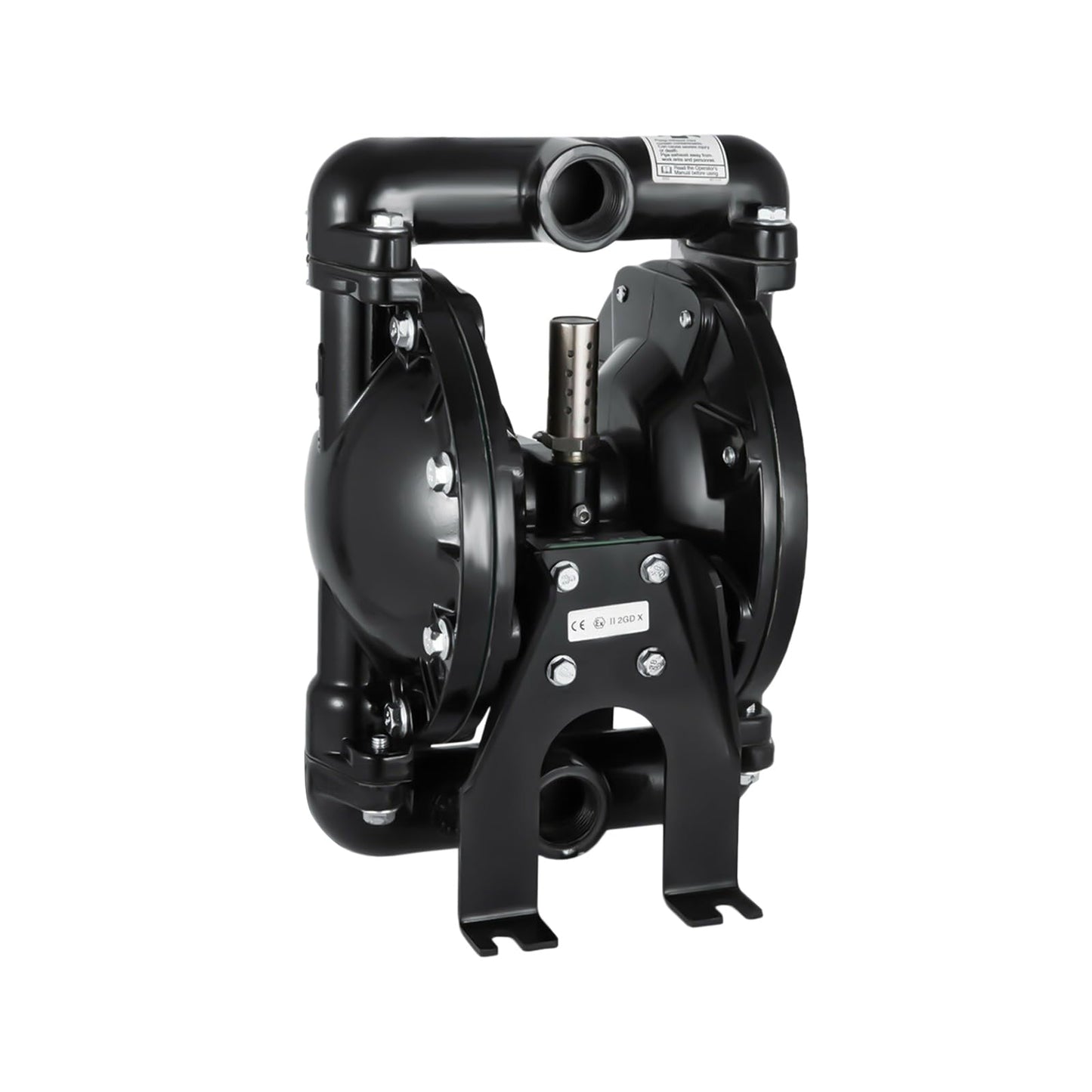 Air-Operated Dual Diaphragm Pump 1-inch Inlet & Outlet Waste Oil Diesel Air Operated Double Diaphragm Pump 35GPM Heavy Duty Pneumatic Diaphragm Transfer Pump 120PSI 150 ℉ for Industrial