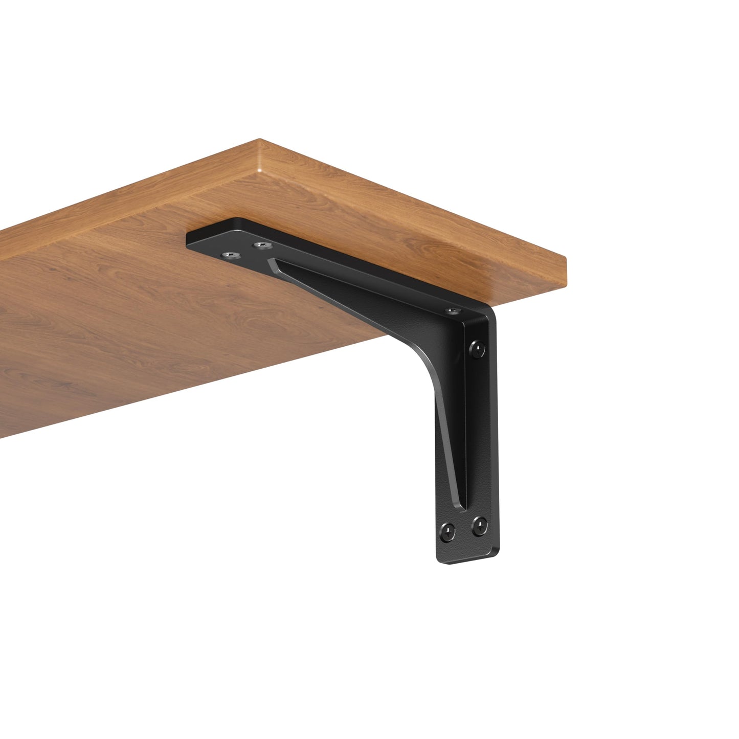 NEODROP 6 Inch Heavy Duty Shelf Brackets, Premium Metal Wall Bracket for Mantel, Countertop Support, Garage Storage Shelves | High Strength Corner Brace | 6-Pack Floating Shelf Hardware